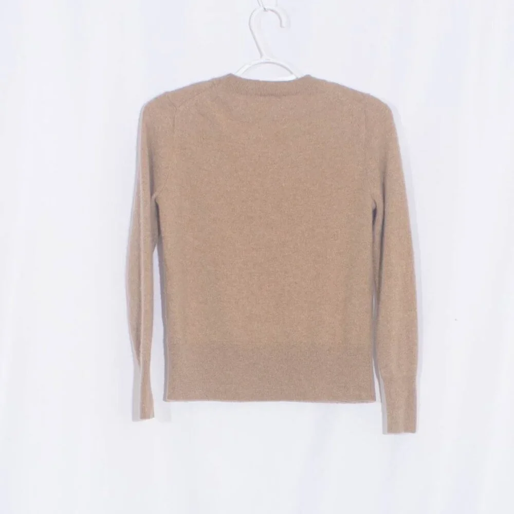 J. CREW Classic Fit Cashmere Sweater in Heather Camel Size S - Picture 5 of 8